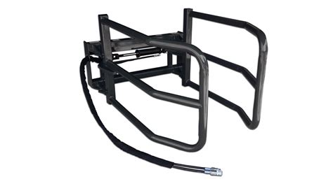 bale squeeze skid steer|round bale attachments for tractors.